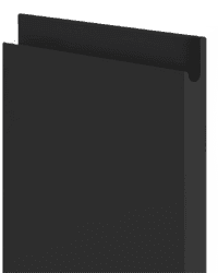 Black SM Finger Pull finish - kitchen scene with cabinet door