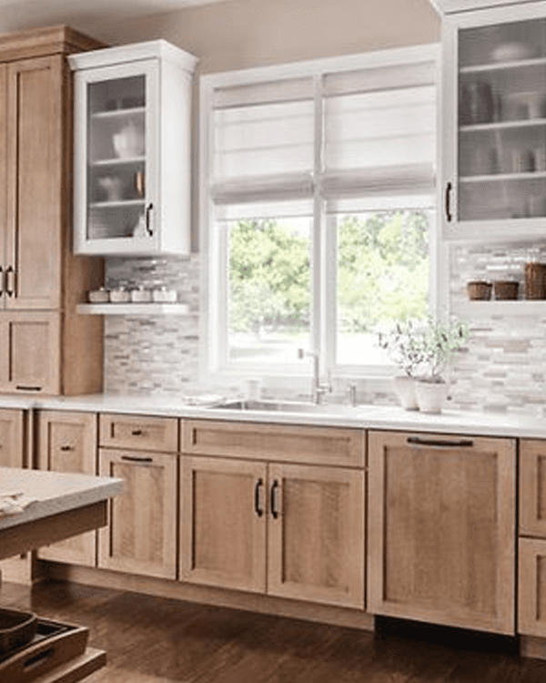 Manhattan Cappuccino finish - kitchen scene with cabinet door