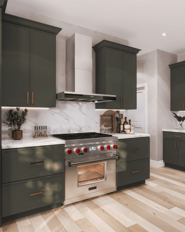 Emerald Dark Shaker finish - kitchen scene with cabinet door