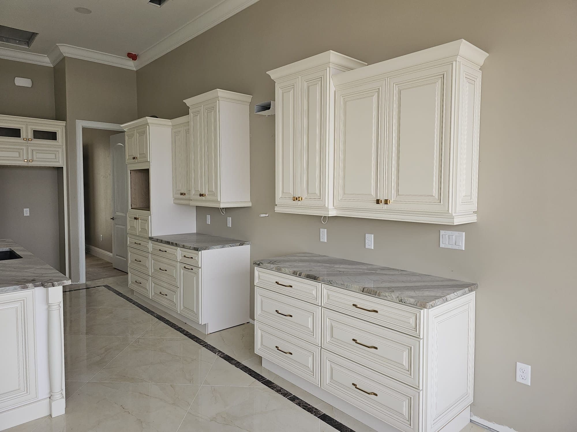 Antique White Raised Panel Kitchen