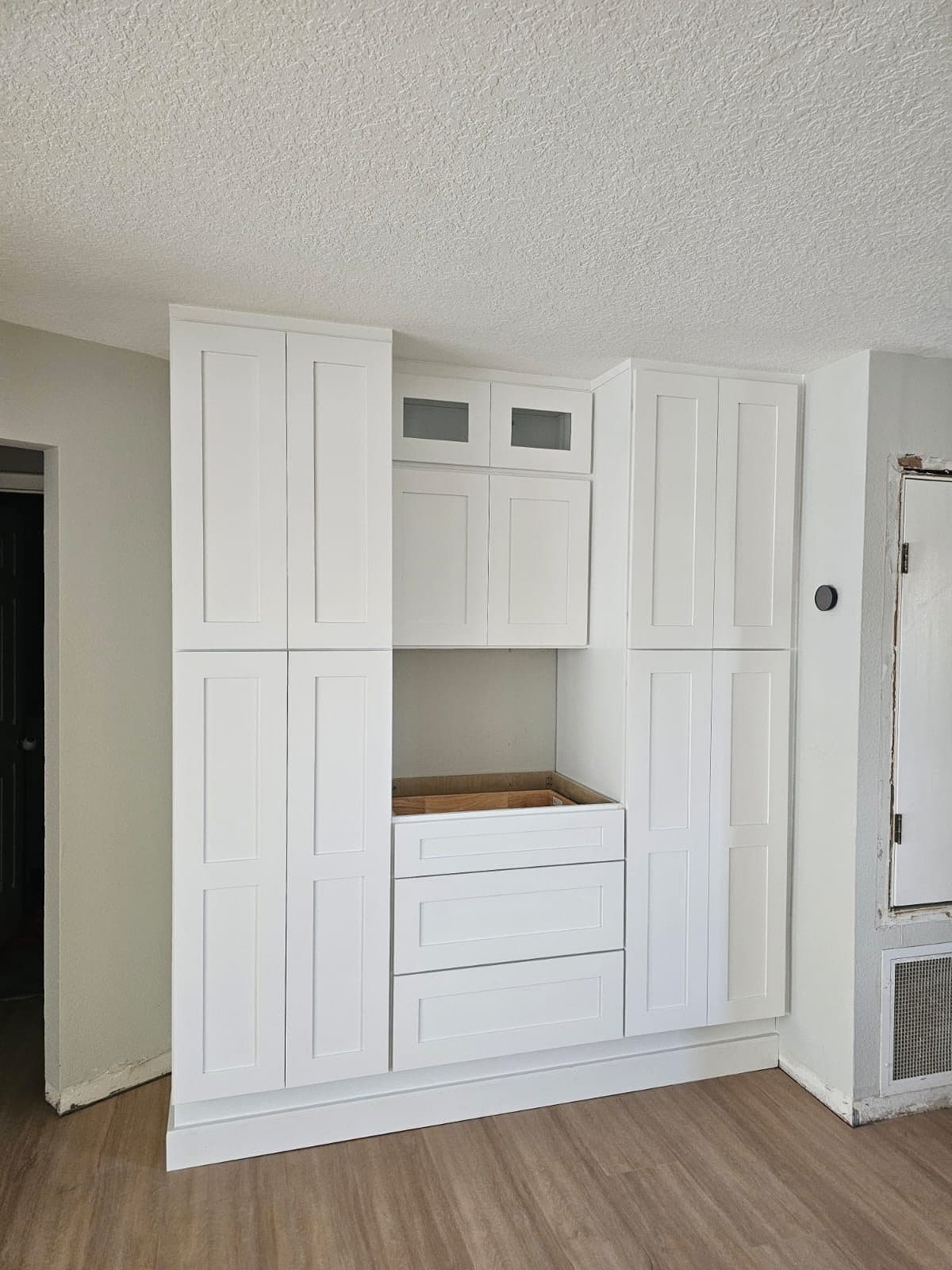 White Built-In Pantry Wall