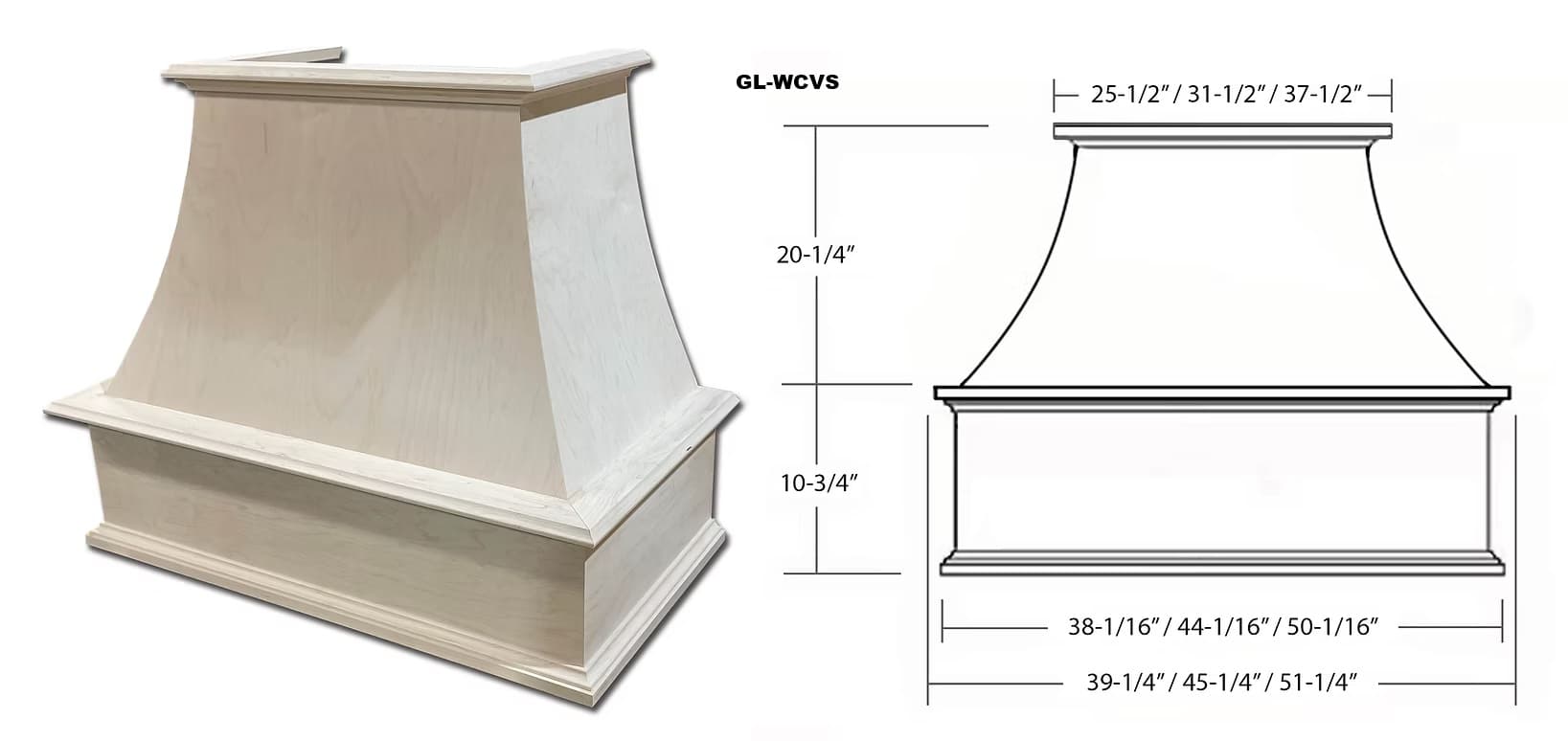Vintage S-Style Chimney Hood - GL-WCVS30PG