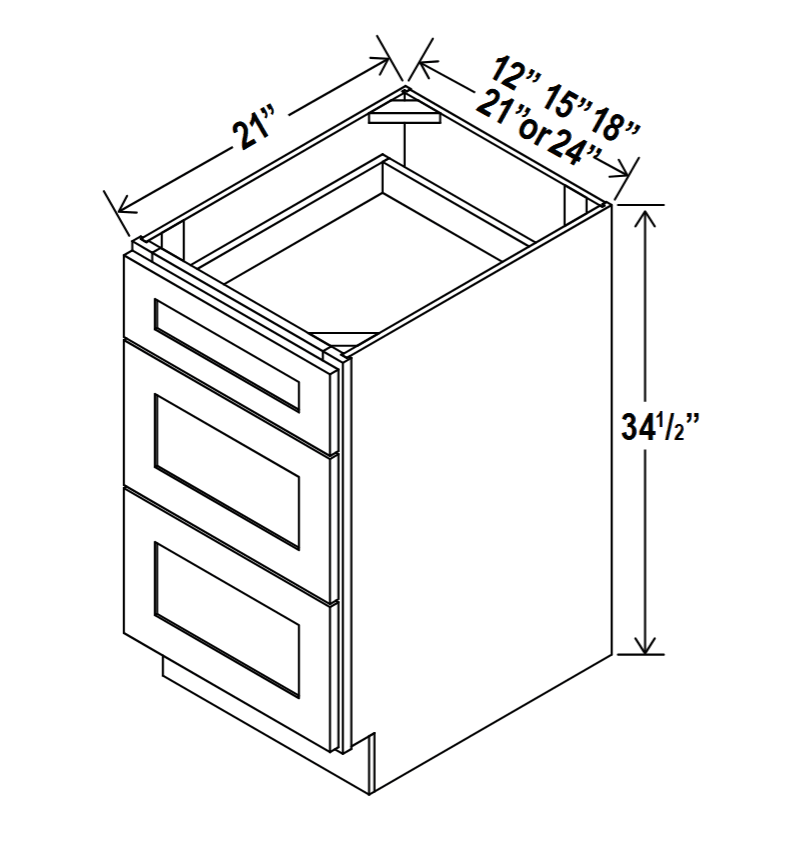 St Charles Series - Charcoal Shaker - 3VDB12